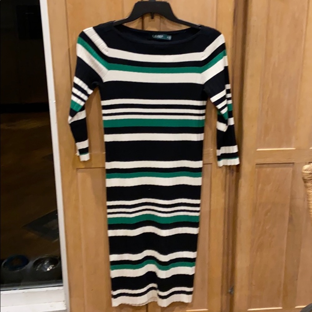 Ralphs Lauren SP Stripes Long sleeves dress.